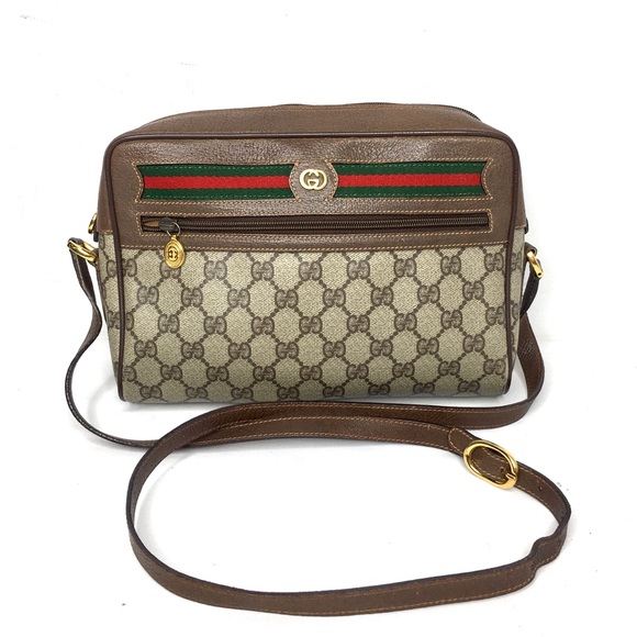 Gucci Handbags - Authentic Gucci brown monogram coated canvas crossbody bag